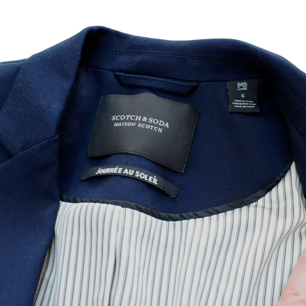 NWOT! Scotch & Soda Classic Tailored Blazer in midnight navy